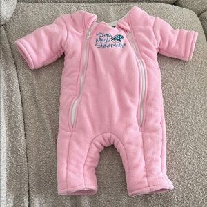Baby Magic SleepSuit Pink Fleece One-Piece Footie